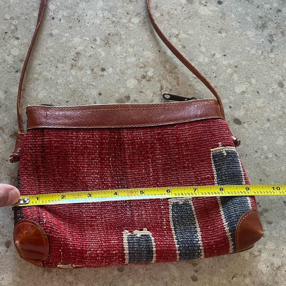 Gorgeous Kilim & Leather Crossbody - Picture 7 of 7